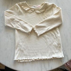Zara collared ribbed top